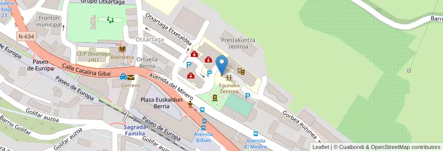 Mapa de ubicacion de Centro de Día en Spanien, Autonome Gemeinschaft Baskenland, Bizkaia, Bilboaldea, Ortuella.
