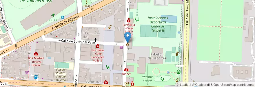 Mapa de ubicacion de Centro de Día Chamberí en Испания, Мадрид, Мадрид, Área Metropolitana De Madrid Y Corredor Del Henares, Мадрид.