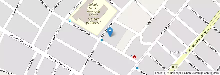 Mapa de ubicacion de Centro de Día "El Faro" en Argentina, Chubut, Departamento Escalante, Comodoro Rivadavia.