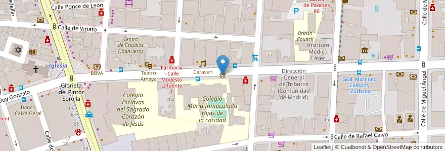 Mapa de ubicacion de Centro de día "Hijas de la Caridad" en إسبانيا, منطقة مدريد, منطقة مدريد, Área Metropolitana De Madrid Y Corredor Del Henares, مدريد.