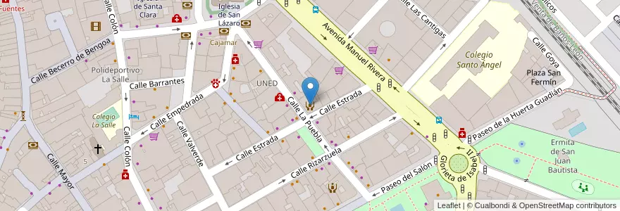 Mapa de ubicacion de Centro de día La Puebla en Spanien, Kastilien Und León, Palencia, Campos, Palencia.