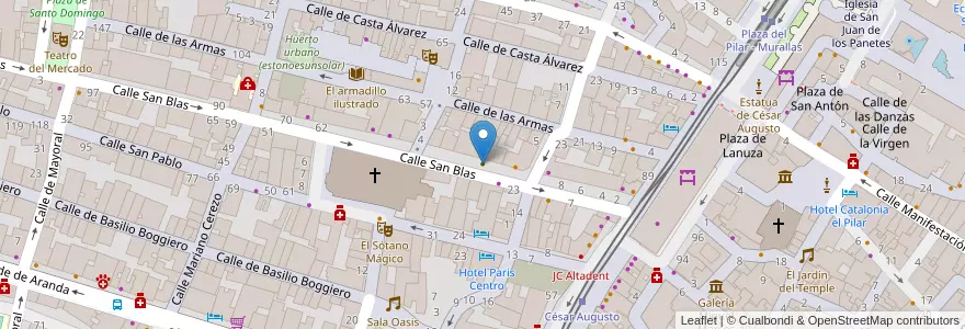 Mapa de ubicacion de Centro de Día San Blas en Spanien, Aragonien, Saragossa, Zaragoza, Saragossa.