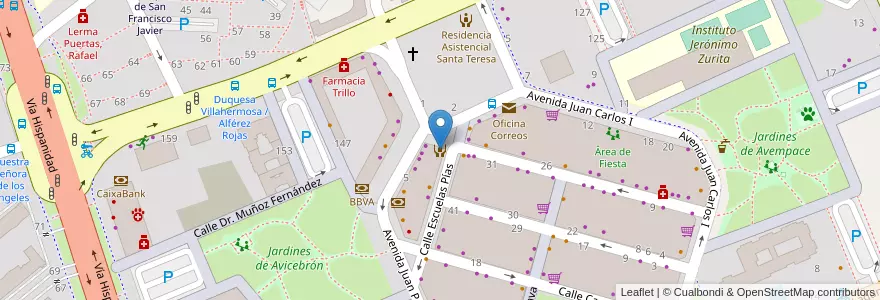 Mapa de ubicacion de Centro de día Sanistel en Spain, Aragon, Zaragoza, Zaragoza, Zaragoza.