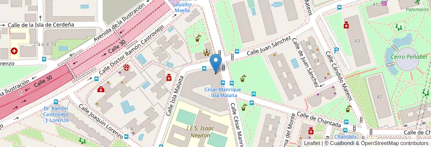 Mapa de ubicacion de Centro de Día y Residencia para Mayores dependientes Los Nogales Puerta de Hierro en Испания, Мадрид, Мадрид, Área Metropolitana De Madrid Y Corredor Del Henares, Мадрид.