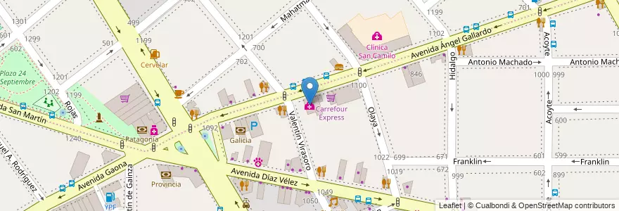 Mapa de ubicacion de Centro de Diagnóstico, Caballito en 아르헨티나, Ciudad Autónoma De Buenos Aires, 부에노스아이레스, Comuna 6.