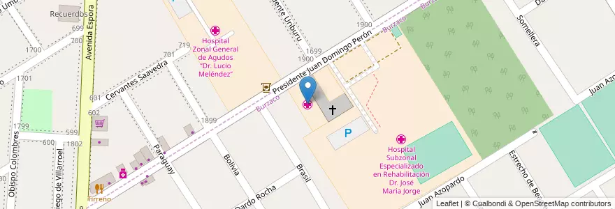 Mapa de ubicacion de Centro de Diagnóstico y Prevención de la Salud en Argentinië, Buenos Aires, Partido De Almirante Brown.