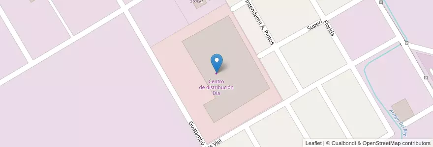 Mapa de ubicacion de Centro de distribución Dia en Argentina, Provincia Di Buenos Aires, Partido De Almirante Brown, Burzaco.