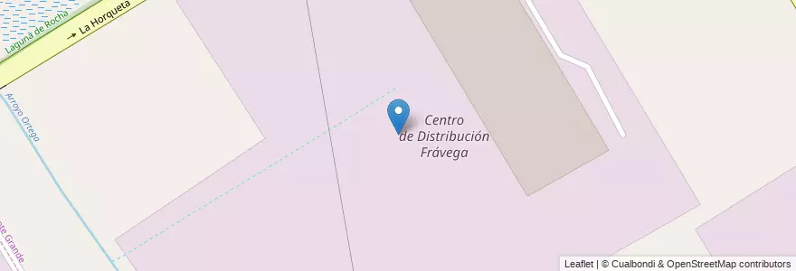 Mapa de ubicacion de Centro de Distribución Frávega en アルゼンチン, ブエノスアイレス州, Partido De Esteban Echeverría, Monte Grande.