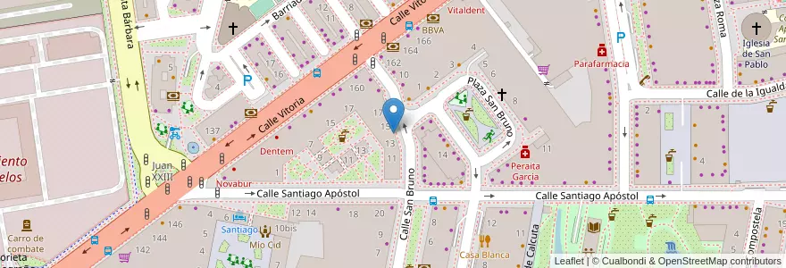 Mapa de ubicacion de Centro de Educación de Personas Adultas San Bruno en Испания, Кастилия И Леон, Бургос, Alfoz De Burgos, Burgos.