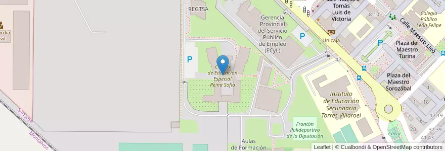 Mapa de ubicacion de Centro de Educación Especial Reina Sofía en Испания, Кастилия И Леон, Саламанка, Campo De Salamanca, Саламанка.