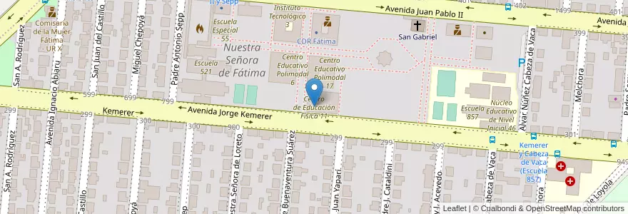 Mapa de ubicacion de Centro de Educación Física 11 en Argentine, Misiones, Departamento Capital, Municipio De Garupá.