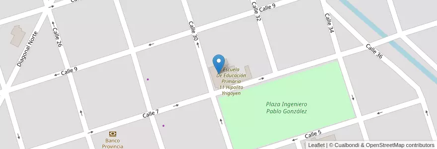Mapa de ubicacion de Centro De Educacion Fisica 168 en 아르헨티나, 부에노스아이레스주, Partido De Villarino, Pedro Luro.