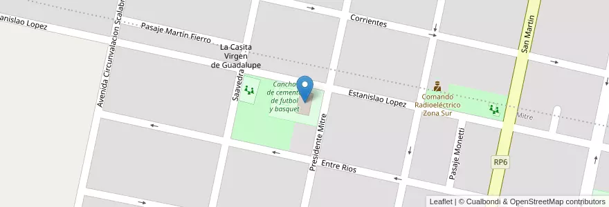 Mapa de ubicacion de Centro de Educación Física en Argentina, Santa Fe, Departamento Las Colonias, San Carlos Centro.
