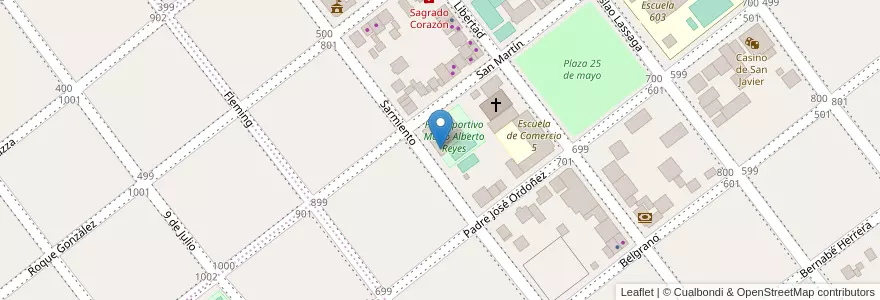 Mapa de ubicacion de Centro de Educación Física 31 en アルゼンチン, ミシオネス州, Departamento San Javier, Municipio De San Javier.