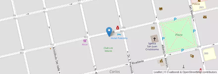 Mapa de ubicacion de Centro De Educacion Física Nº33 en آرژانتین, استان بوئنوس آیرس, Partido De Carlos Tejedor, Carlos Tejedor, Carlos Tejedor.