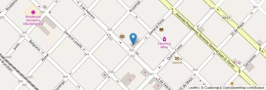 Mapa de ubicacion de Centro de Empleados Comercio en Arjantin, Buenos Aires, Partido De San Fernando, San Fernando.