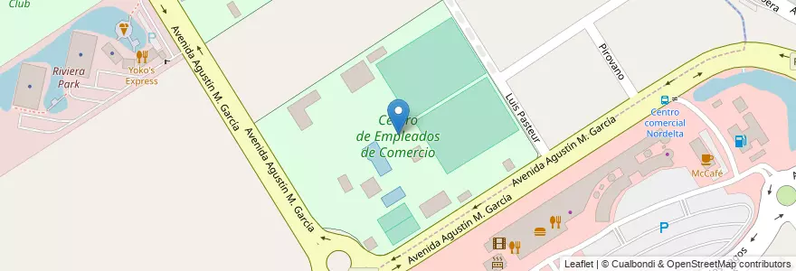 Mapa de ubicacion de Centro de Empleados de Comercio en Argentine, Province De Buenos Aires, Partido De Tigre, Nordelta.