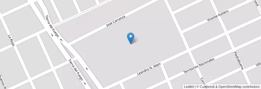 Mapa de ubicacion de centro de encuentro en الأرجنتين, شوبوت, Puerto Madryn, Departamento Biedma.