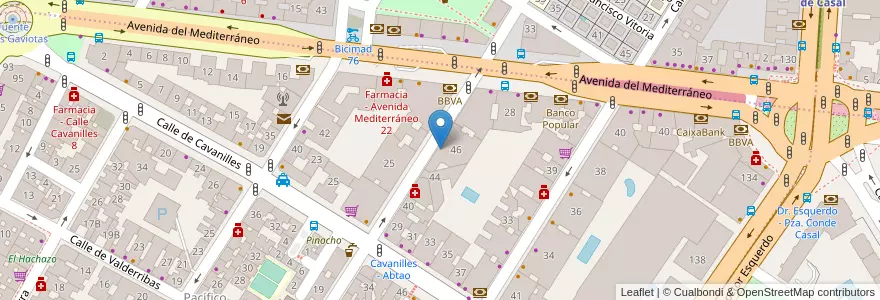Mapa de ubicacion de Centro de enseñanzas musicales Ayensa en Испания, Мадрид, Мадрид, Área Metropolitana De Madrid Y Corredor Del Henares, Мадрид.