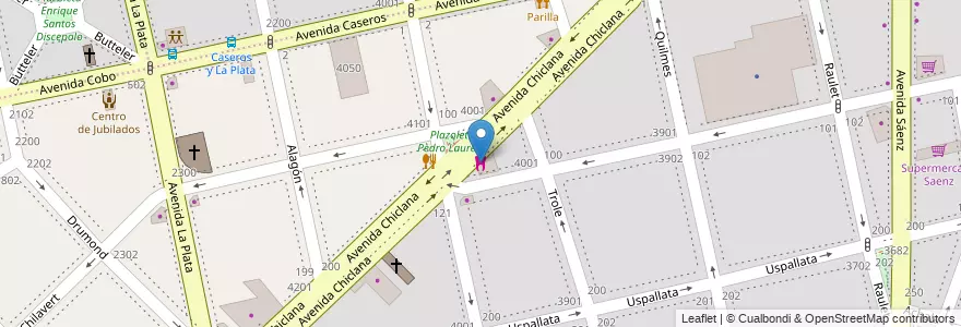 Mapa de ubicacion de Centro de Estetica Dental, Nueva Pompeya en Argentina, Ciudad Autónoma De Buenos Aires, Comuna 4, Buenos Aires.