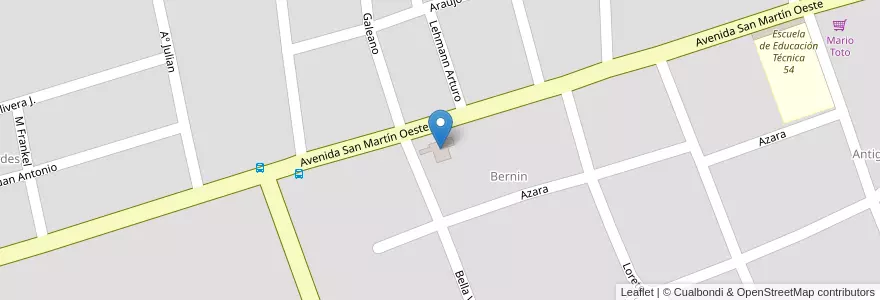 Mapa de ubicacion de Centro de Estimulación - Centro de Día en アルゼンチン, ミシオネス州, Departamento Eldorado, Municipio De Eldorado, Eldorado.