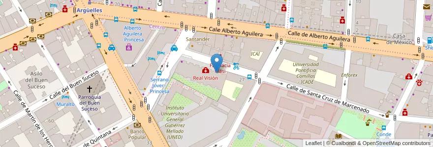 Mapa de ubicacion de Centro de Estudios Hispánicos en 西班牙, Comunidad De Madrid, Comunidad De Madrid, Área Metropolitana De Madrid Y Corredor Del Henares, Madrid.
