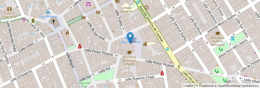 Mapa de ubicacion de Centro de exposiciones en Espanha, Comunidade Valenciana, Alacant / Alicante, L'Alacantí, Sant Vicent Del Raspeig / San Vicente Del Raspeig.