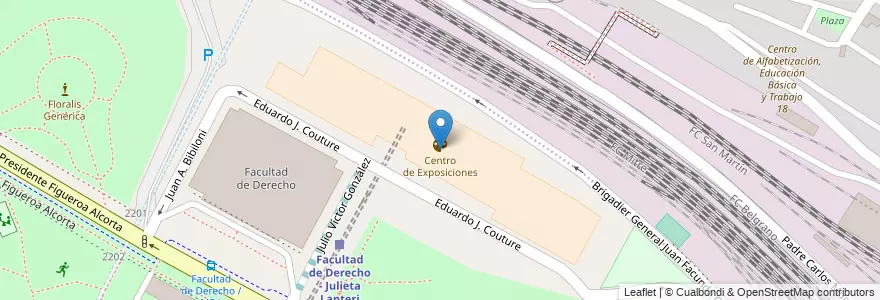 Mapa de ubicacion de Centro de Exposiciones, Recoleta en الأرجنتين, Ciudad Autónoma De Buenos Aires, Comuna 2, Comuna 1, Buenos Aires.
