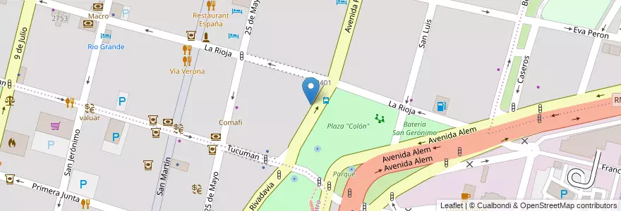 Mapa de ubicacion de Centro de Formación POETA en الأرجنتين, سانتا في, إدارة العاصمة, سانتا في العاصمة, سانتا في.