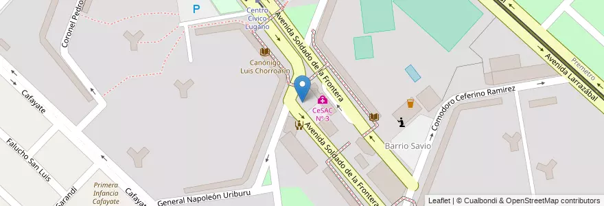 Mapa de ubicacion de Centro de Formación Profesional 04 (anexo), Villa Lugano en الأرجنتين, Ciudad Autónoma De Buenos Aires, Buenos Aires, Comuna 8.