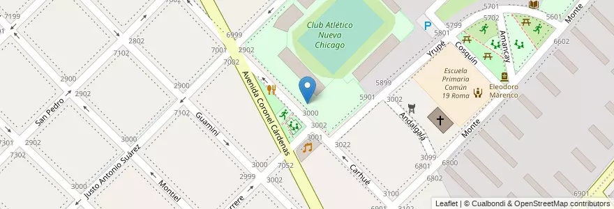 Mapa de ubicacion de Centro de Formación Profesional 04 (sede), Mataderos en Arjantin, Ciudad Autónoma De Buenos Aires, Comuna 9, Buenos Aires.