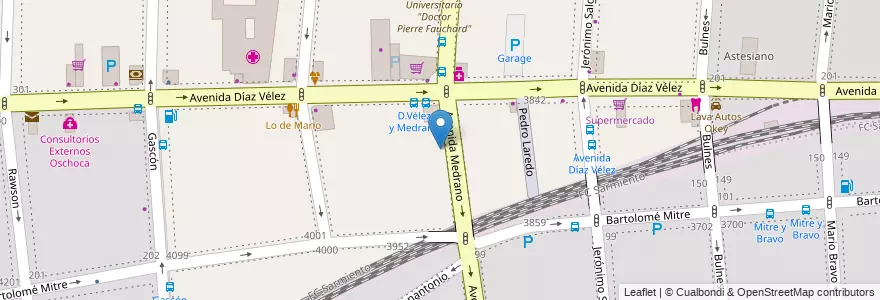 Mapa de ubicacion de Centro de Formación Profesional 08 (anexo), Almagro en Argentine, Ciudad Autónoma De Buenos Aires, Comuna 5, Buenos Aires.