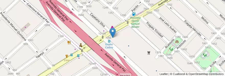 Mapa de ubicacion de Centro de Formación Profesional 11 (anexo) - SAME, Mataderos en Argentine, Ciudad Autónoma De Buenos Aires, Buenos Aires.