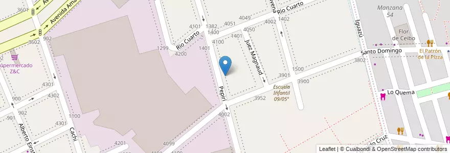 Mapa de ubicacion de Centro de Formación Profesional 15 Padre Daniel de la Sierra - Arzobispado de Bs As, Nueva Pompeya en アルゼンチン, Ciudad Autónoma De Buenos Aires, Comuna 4, ブエノスアイレス.