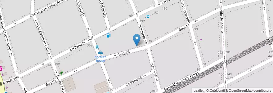 Mapa de ubicacion de Centro de Formación Profesional 16 (sede) - SGBATOS, Caballito en 아르헨티나, Ciudad Autónoma De Buenos Aires, 부에노스아이레스, Comuna 6.