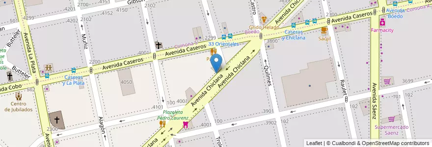 Mapa de ubicacion de Centro de Formación Profesional 19 (a), Nueva Pompeya en アルゼンチン, Ciudad Autónoma De Buenos Aires, Comuna 4, ブエノスアイレス.