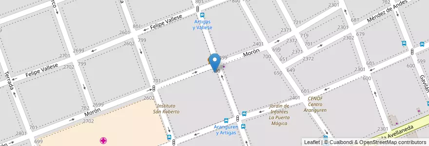 Mapa de ubicacion de Centro de Formación Profesional 24 (sede), Flores en Аргентина, Буэнос-Айрес, Comuna 7, Буэнос-Айрес.
