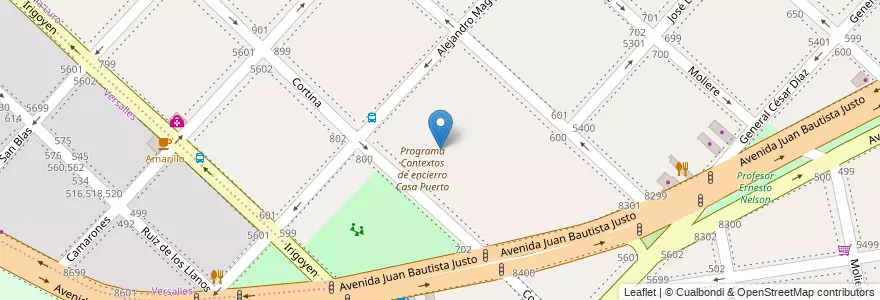 Mapa de ubicacion de Centro de Formación Profesional 25 (anexo 7) - Casa Puerto, Villa Luro en Argentina, Ciudad Autónoma De Buenos Aires, Buenos Aires, Comuna 10.