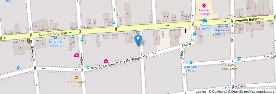 Mapa de ubicacion de Centro de Formación Profesional 31, Balvanera en Аргентина, Буэнос-Айрес, Comuna 3, Буэнос-Айрес.