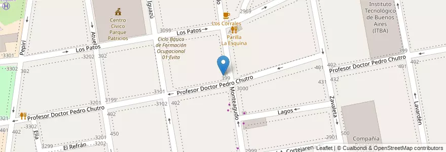 Mapa de ubicacion de Centro de Formación Profesional 37, Parque Patricios en Аргентина, Буэнос-Айрес, Comuna 4, Буэнос-Айрес.
