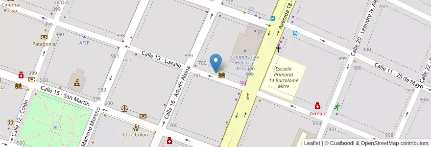 Mapa de ubicacion de Centro de Formación Profesional 403 en Аргентина, Буэнос-Айрес, Partido De Luján.