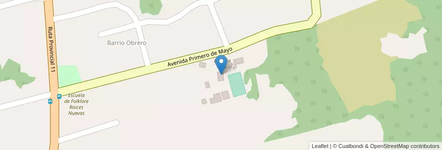 Mapa de ubicacion de Centro de Formación Profesional 5 en Argentina, Misiones, Departamento Libertador General San Martín, Municipio De El Alcázar.