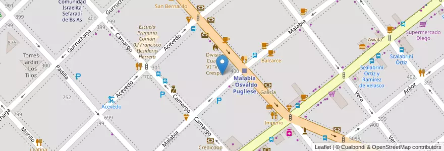 Mapa de ubicacion de Centro de Formación Profesional - ADEF, Villa Crespo en Arjantin, Ciudad Autónoma De Buenos Aires, Buenos Aires.