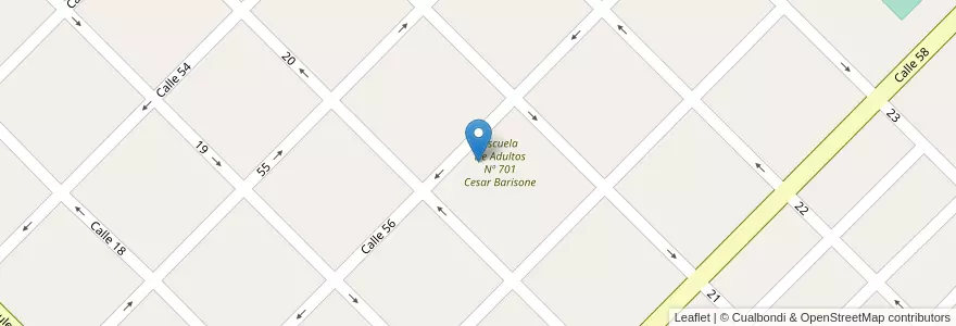 Mapa de ubicacion de Centro De Formación Profesional Nº 401 Juana Azurduy en Argentinien, Provinz Buenos Aires, Partido De Colón, Colón.