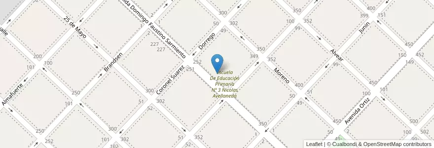 Mapa de ubicacion de Centro De Formacion Profesional Nº401 en アルゼンチン, ブエノスアイレス州, Partido De Chivilcoy, Chivilcoy.