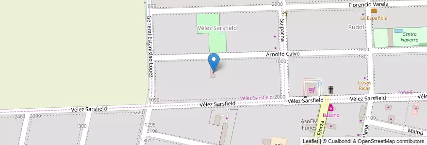 Mapa de ubicacion de Centro de habilitación de conductores en 阿根廷, Santa Fe, Departamento Rosario, Municipio De Funes, Funes.
