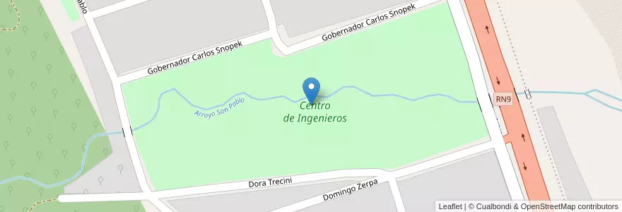 Mapa de ubicacion de Centro de Ingenieros en アルゼンチン, フフイ州, Departamento Doctor Manuel Belgrano, Municipio De Yala.