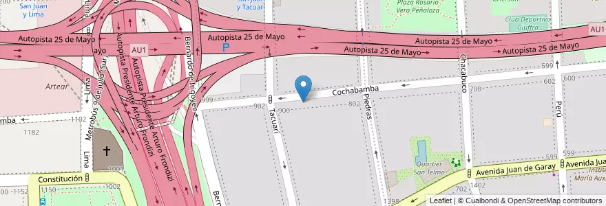 Mapa de ubicacion de Centro de Investigación y Experimentación en Video Y Cine, Constitucion en 아르헨티나, Ciudad Autónoma De Buenos Aires, Comuna 1, 부에노스아이레스.