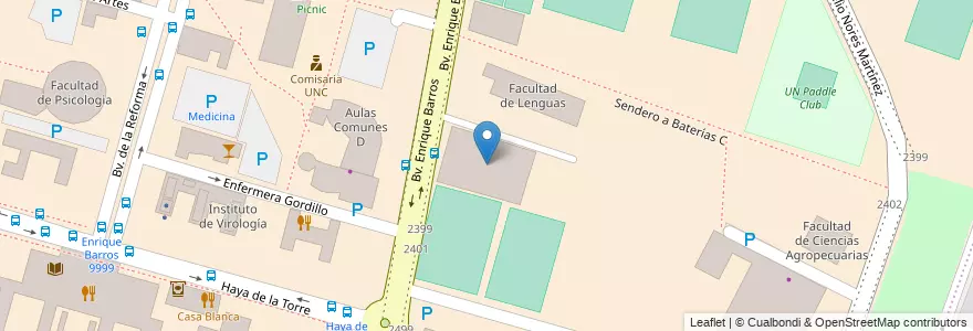 Mapa de ubicacion de Centro de Investigaciones y Estudios sobre Cultura y Sociedad CIECS en الأرجنتين, Córdoba, Departamento Capital, Pedanía Capital, Córdoba, Municipio De Córdoba.