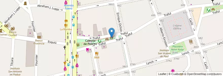 Mapa de ubicacion de Centro de Jubilados "El Bochín", Nueva Pompeya en آرژانتین, Ciudad Autónoma De Buenos Aires, Comuna 4, Buenos Aires.